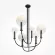 Потолочная люстра Maytoni Status MOD333PL-06B, Черный, Прозрачный, Металл