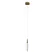 Подвесной светильник Delight Collection OD2438-1 gold/clear, Золото, Прозрачный, Теплый белый