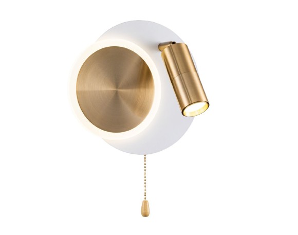 Светодиодный спот Arte Lamp Syrma A2213AP-2WH, LED, 12W, золото