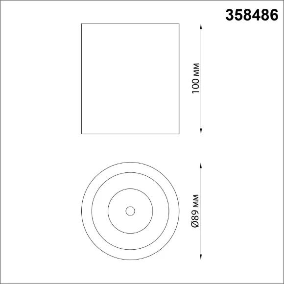 Накладной светильник Novotech Recte 358486 Накладной светильник Novotech Recte 358486