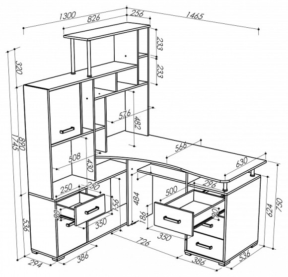 Стол компьютерный Джаз 15 JZZ_Dzhaz-15SBLEV