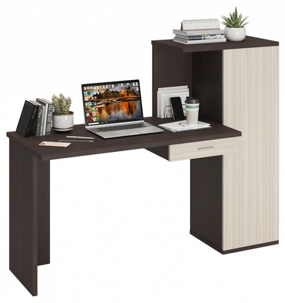 Стол письменный Домино Lite СКЛ-ПРЯМ120+ШК MER_SKL-PRYAM120-SHK-VK