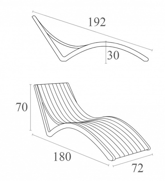 Лежак Slim SGD_234-087-5673