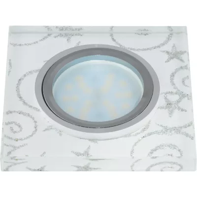 Встраиваемый светильник Fametto Peonia DLS-P203 GU5.3 CHROME/WHITE 10127