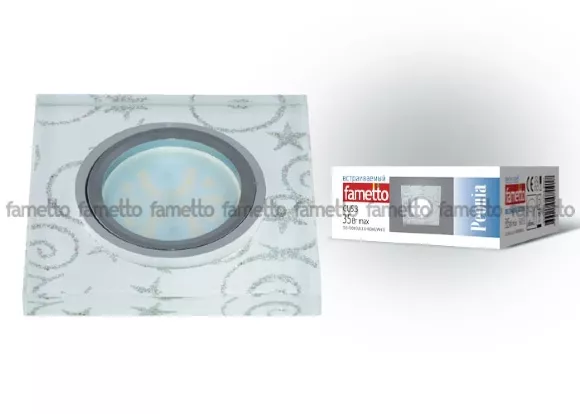 Встраиваемый светильник Fametto Peonia DLS-P203 GU5.3 CHROME/WHITE 10127 Встраиваемый светильник Fametto Peonia DLS-P203 GU5.3 CHROME/WHITE 10127