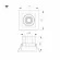 Встраиваемый карданный светильник Arlight MS-VORTEX-BUILT-S117x117-20W Day4000 (WH-WH, 40 deg, 230V) (IP20 Металл) 057919, Белый, Нейтральный белый, Алюминий