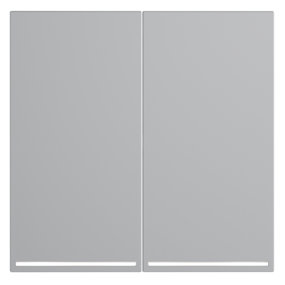 Клавиши для выключателя/переключателя двухклавишного с подсветкой Voltum S70 (серый) VLS000416