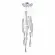 Каскадная люстра ST Luce Elica SL6205.103.09, Хром, Прозрачный, Теплый белый