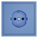Накладка для розетки с заземлением и защитными шторками Voltum S70 (деним) VLS000715