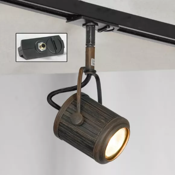 Трековый светильник однофазный Lussole LOFT Track Lights LSP-9131-TAB Трековый светильник однофазный Lussole LOFT Track Lights LSP-9131-TAB