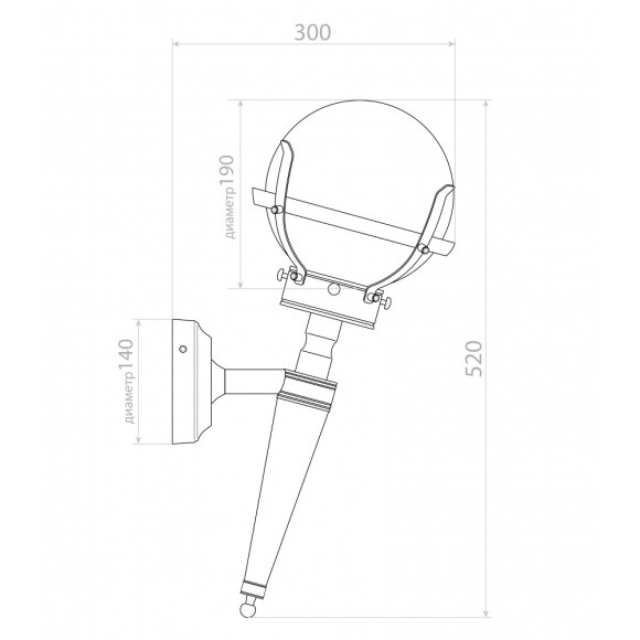 Уличный настенный светильник Covali WL-30563