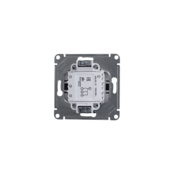 Выключатель 3-клавишный сх.3, 10AX Systeme Electric Glossa Антрацит GSL000731