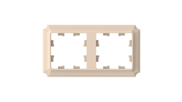 Рамка 2-ая, универсальная Systeme Electric AtlasDesign Antique Песочный ATN101202