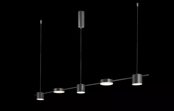 Подвесной светильник Crystal Lux Tristan TRISTAN SP5 L1200 BLACK, 3000, Теплый белый Подвесной светильник Crystal Lux Tristan TRISTAN SP5 L1200 BLACK, 3000, Теплый белый
