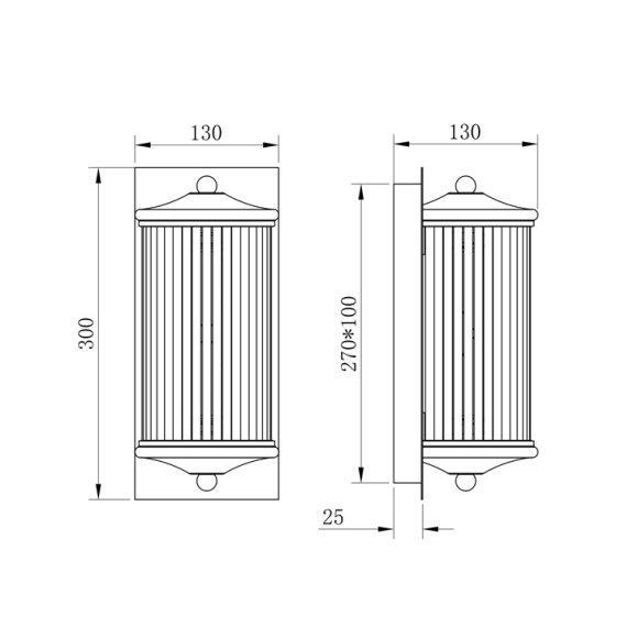 Настенный светильник Delight Collection Glorious KG0604W-1 gold