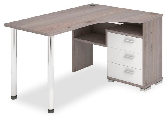 Стол письменный Домино СР-132С-140 MER_SR-132S-140-NBE-PRAV