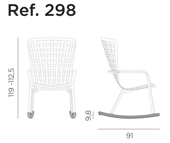 Полозья для кресла Folio NRD_003-4029816000