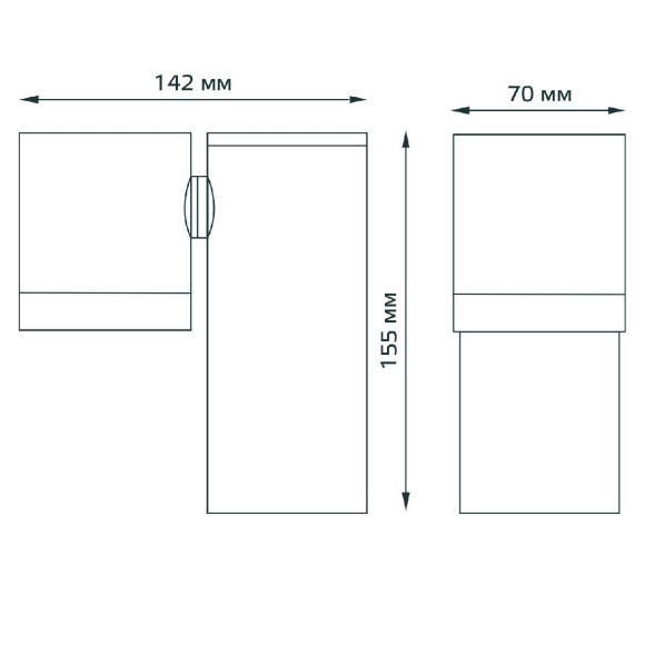 Уличный настенный светильник Gauss Sonata GD151