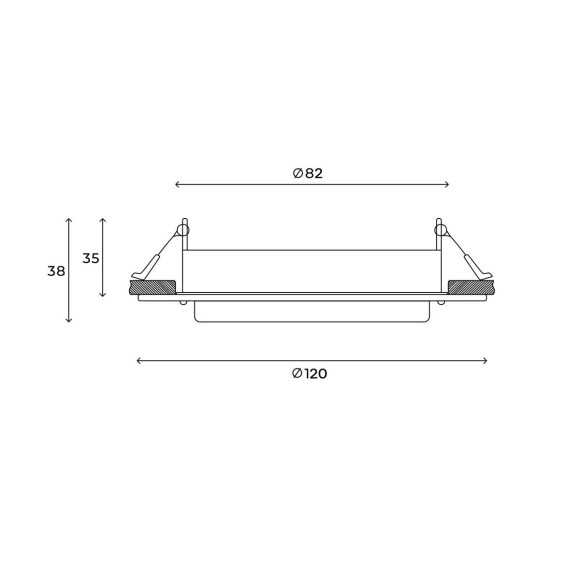 Встраиваемый светильник Hesby Lighting Aurora HSBL_0132