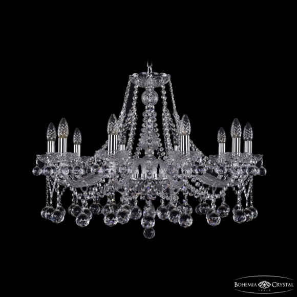 Подвесная люстра Bohemia Ivele Crystal 1413/10/300 Ni Balls