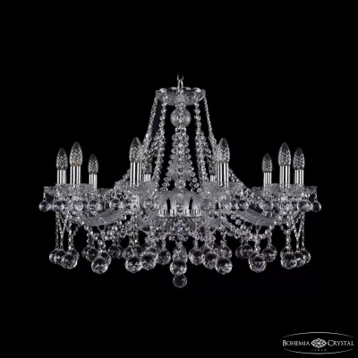 Подвесная люстра Bohemia Ivele Crystal 1413/10/300 Ni Balls