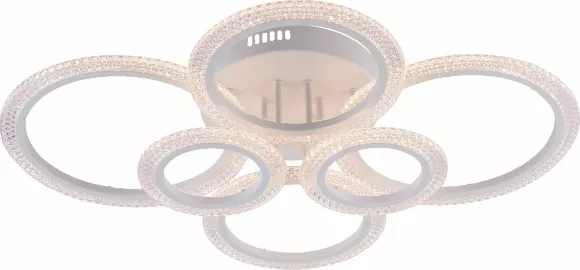Потолочная люстра Rivoli Marion Б0060834, Белый, Прозрачный, От теплого до холодного, вид снизу