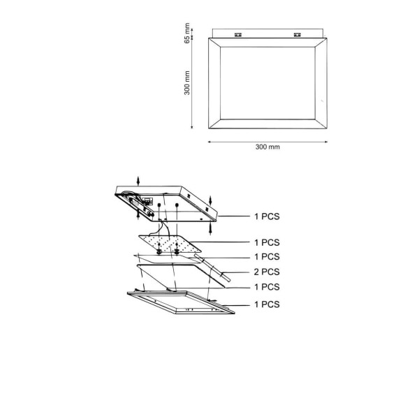 Потолочный светильник Lucia Tucci Quattro Angolo Quattro Angolo 173 LED