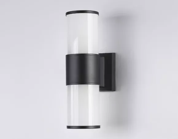 Уличный настенный светильник Ambrella Light Garden ST2455, Черный, Белый, Металл Уличный настенный светильник Ambrella Light Garden ST2455, Черный, Белый, Металл