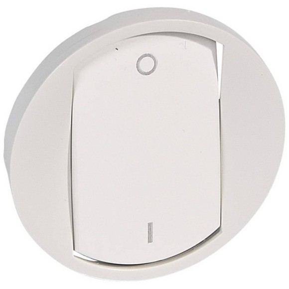 Лицевая панель Legrand Celiane выключателя одноклавишного белая 068021