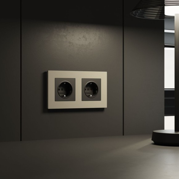 Рамка на 2 поста Werkel Slab (дымчатый софт) W0022917 4690389218415