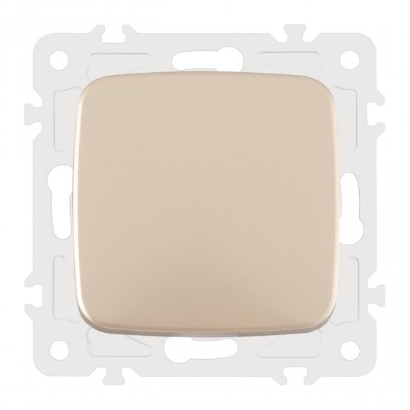 Выключатель одноклавишный проходной Arte Milano 205.32-1.shampan