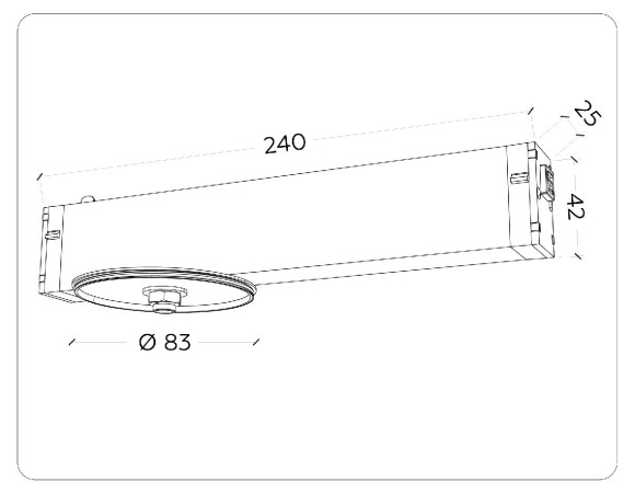 Крепеж для корпуса Ambrella Light DIY Spot A2541