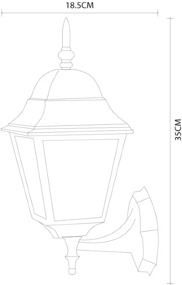 Уличный настенный светильник Arte Lamp Bremen A1011AL-1BK