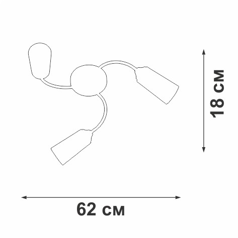 Потолочная люстра Vitaluce V2831-9/3PL