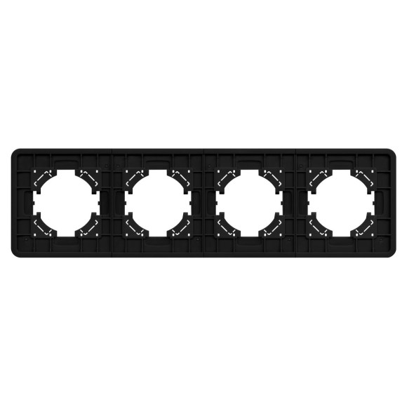 Рамка на 4 поста алюминиевая Arlight FRM-AKIRY-SFAL-4-BK 049744