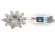 Встраиваемый светильник Fametto Peonia DLS-P112 GU5.3 CHROME/COGNAC+CLEAR 10542
