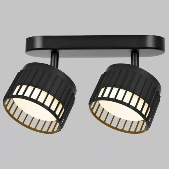 Спот IMEX Grido gx53 IL.0005.2301-2-BK, Черный, Алюминий, Современный стиль Спот IMEX Grido gx53 IL.0005.2301-2-BK, Черный, Алюминий, Современный стиль