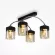 Потолочная люстра Freya Gretta FR5088PL-04B, Черный, Коричневый, Металл