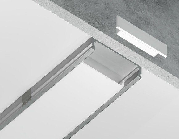 Алюминиевый накладной профиль Ambrella Light Alum Profile GP1800AL