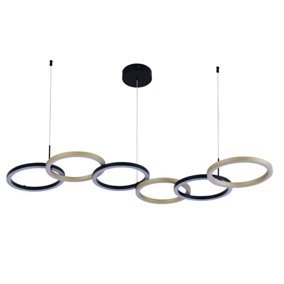 Подвесной светильник Indigo Anello 14034/A/6P Black