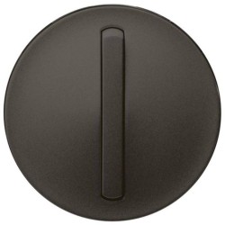 Лицевая панель Legrand Celiane выключателя одноклавишного с контурной подсветкой графит 065203