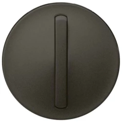 Лицевая панель Legrand Celiane выключателя одноклавишного с контурной подсветкой графит 065203