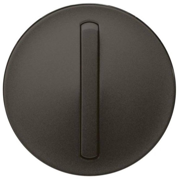 Лицевая панель Legrand Celiane выключателя одноклавишного с контурной подсветкой графит 065203