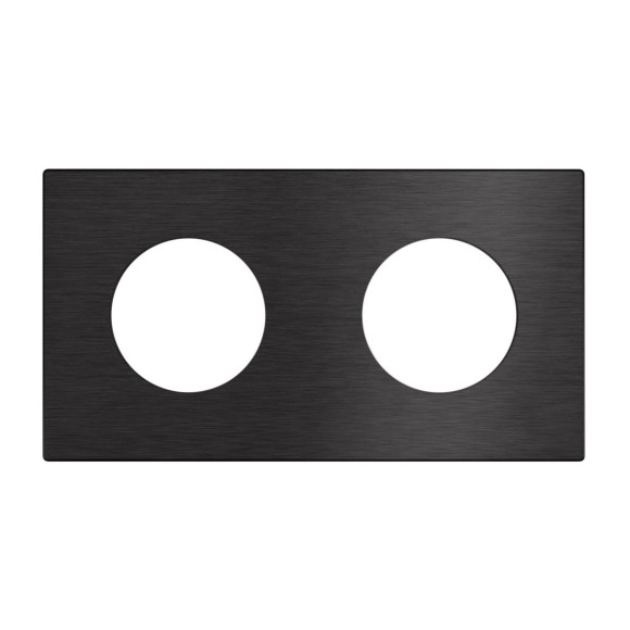 Рамка 2-местная алюминиевая Arlight FRM-PRESTO-ALR-2-BK 043875