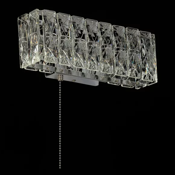 Настенный светильник Citilux Palant CL325312, Хром, Прозрачный, Теплый белый, крупный план Настенный светильник Citilux Palant CL325312, Хром, Прозрачный, Теплый белый, крупный план