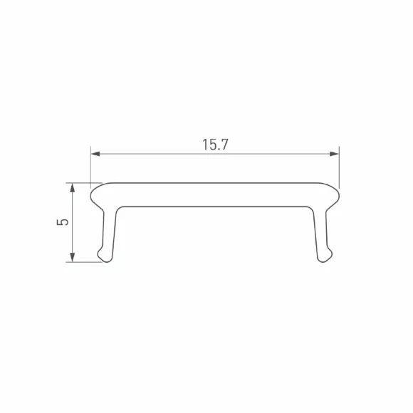 Экран призматический Arlight LINE-W16-2000 BLACK (Пластик) 063965