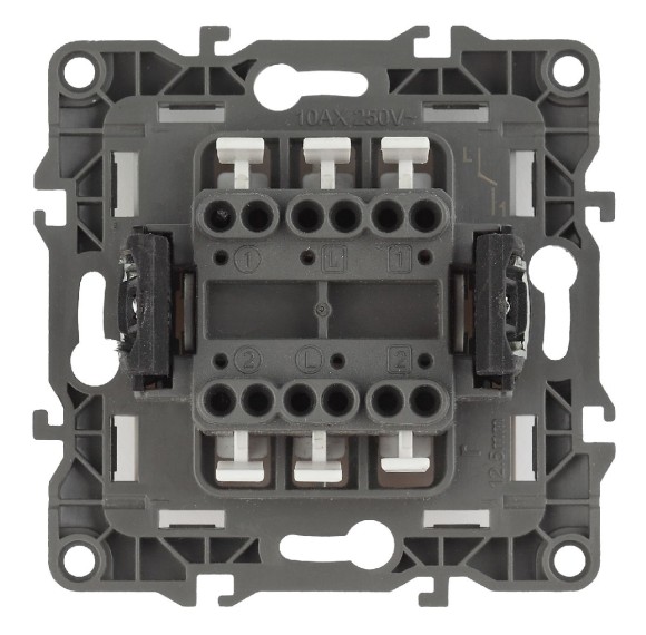 Выключатель двойной Эра 12-1104-03 Б0014647
