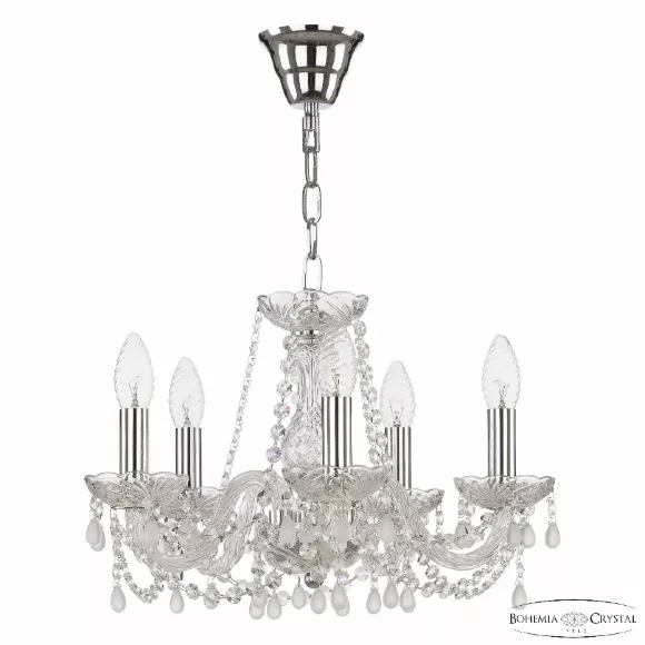 Подвесная люстра Bohemia Ivele Crystal 112/5/141 Ni V0300 Подвесная люстра Bohemia Ivele Crystal 112/5/141 Ni V0300