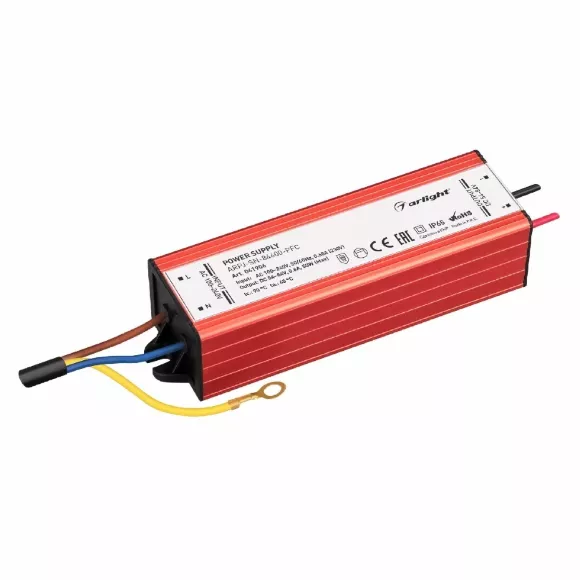 Блок питания Arlight ARPJ-SN-84600-PFC (50W, 54-84V, 600mA, IP65) 041906 Блок питания Arlight ARPJ-SN-84600-PFC (50W, 54-84V, 600mA, IP65) 041906