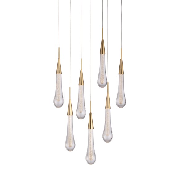 Подвесная светодиодная люстра Delight Collection Pour MD2060-7A br.brass